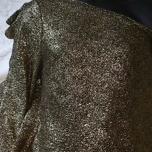 Gold one sleeve dress